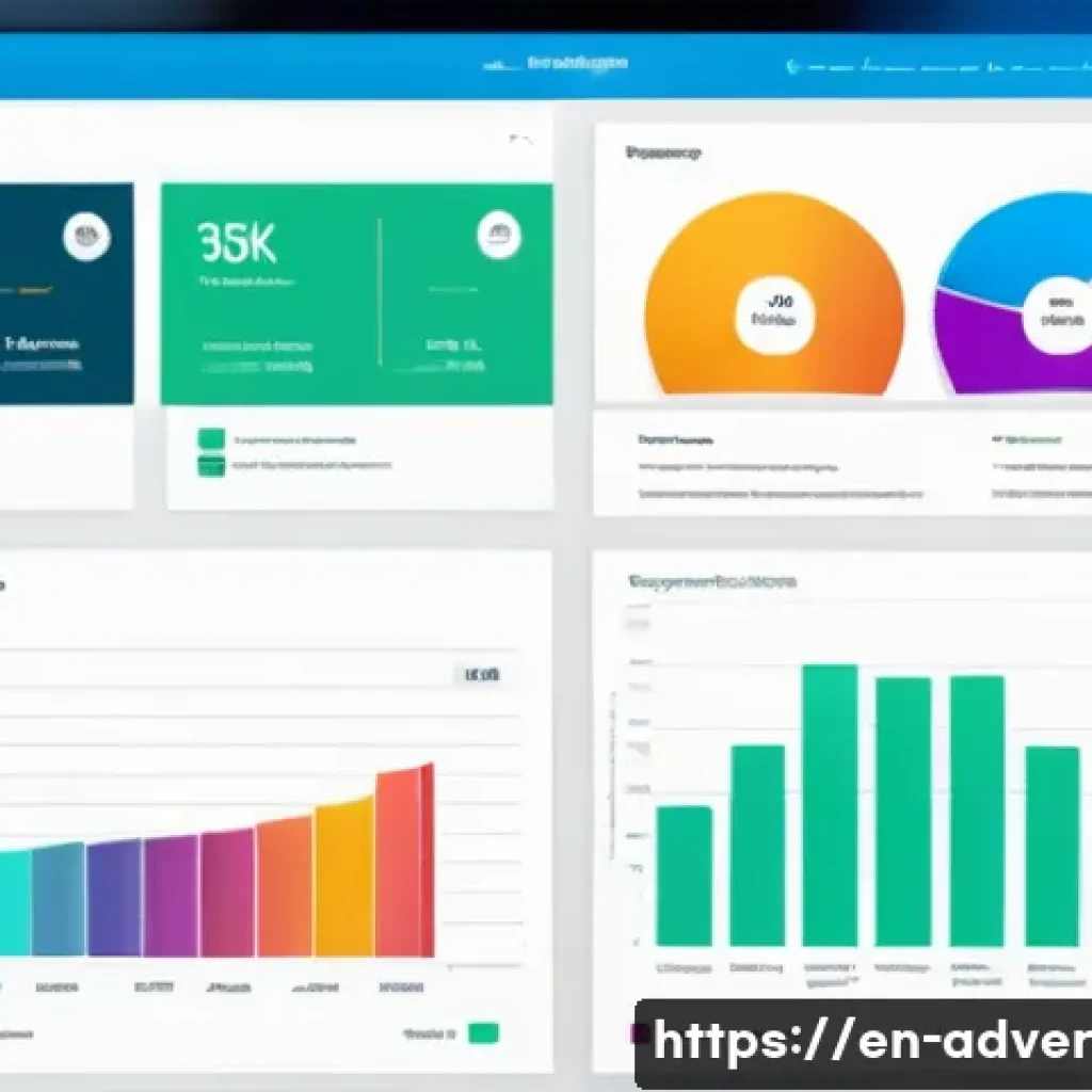 고객 데이터 시각화 방법 - A vibrant, detailed dashboard interface displaying colorful customer segmentation scatter plots with...