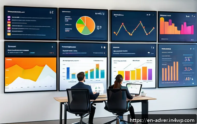 고객의 니즈를 파악하기 위한 데이터 분석 기법 - A high-tech office environment featuring a diverse team of professionals analyzing interactive digit...