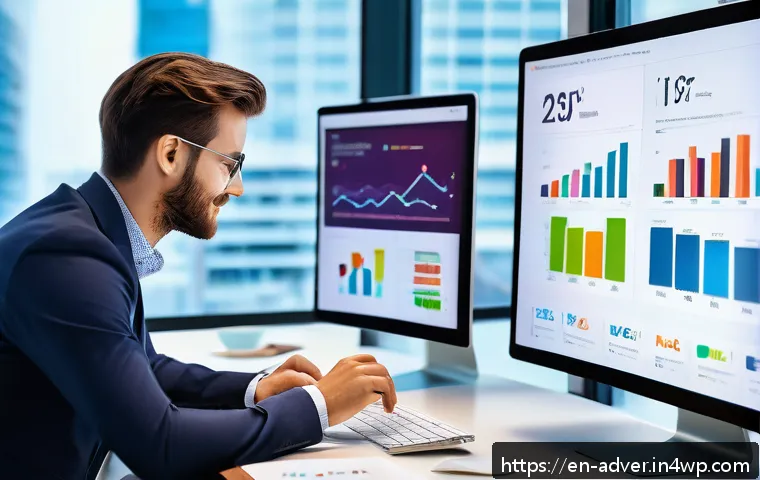 소셜 미디어 인사이트를 활용한 마케팅 전략 - A modern digital marketing workspace scene featuring a diverse team of professionals analyzing real-...